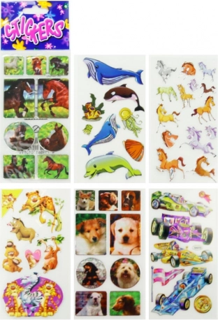 Dekoratīvās adhezīvās uzlīmes MIX – ziedi, tauriņi un zvaigznes, sudraba/zelta matētas