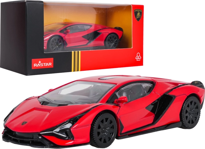 Metal Lamborghini Sián model by RASTAR in 1:43 scale – Red