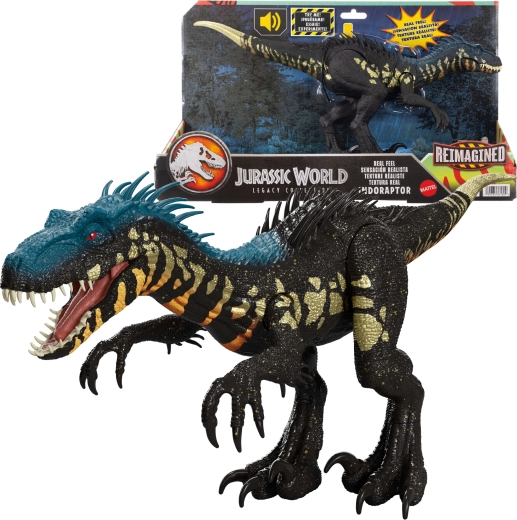 Mattel Jurassic World Reimagined interaktīva dinozaura figūra Indoraptors 35 cm