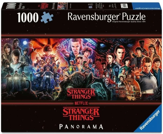 Panorāmas puzle Stranger Things 1000 gabaliņu RAVENSBURGER
