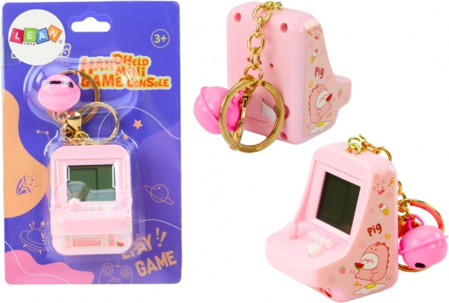 Elektroniskā spēle Tetris kabatas piekariņš rozā