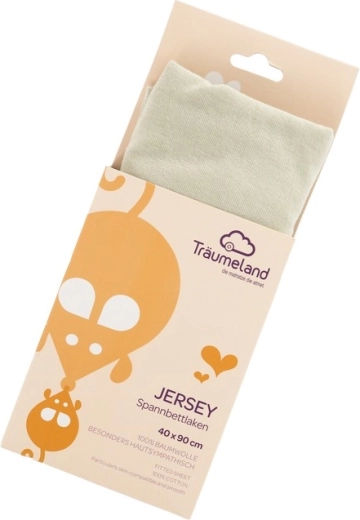 Träumeland jersey pieguļošais palags 40 × 90 cm Desert Sage
