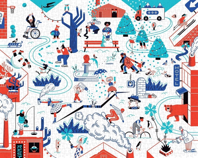 Ziemas puzle 1000 gabaliņi