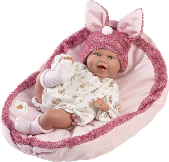 Llorens New Born realistic baby doll with sounds, 42 cm