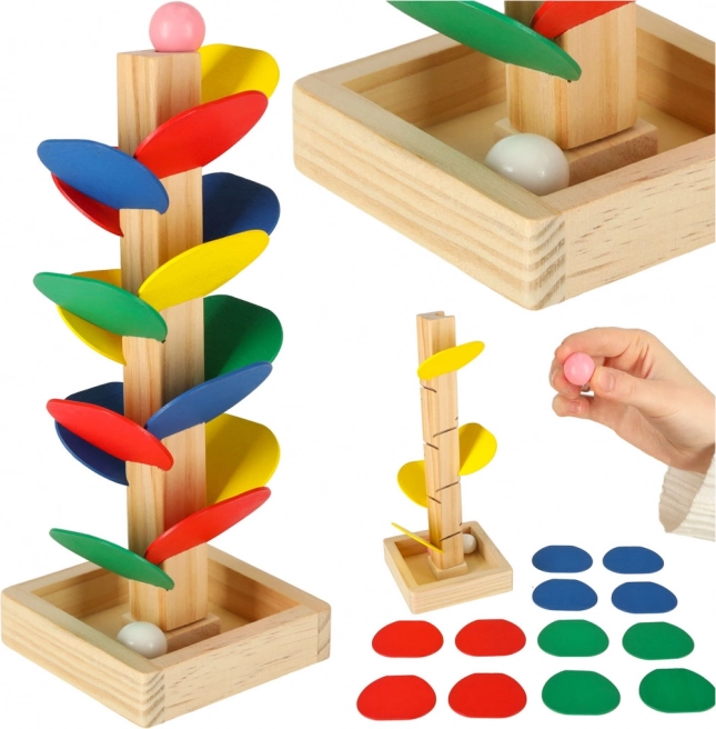 Koka bumbiņu koks MONTESSORI