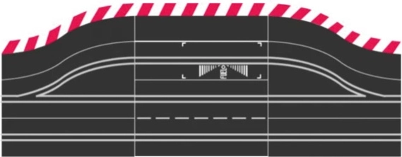 Carrera pit lane with shoulders for Digital 132 and Digital 124