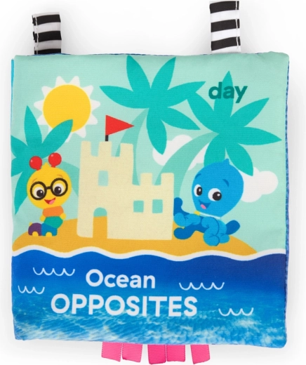 Baby Einstein mīkstā aktivitāšu grāmatiņa Ocean Opposites no dzimšanas