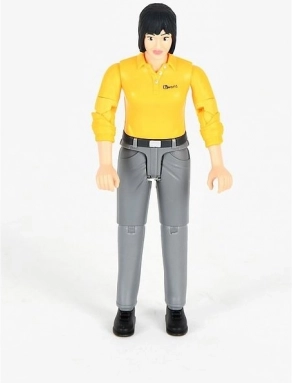 Bruder Bworld sievietes figūriņa – dzeltena krekla, pelēkas bikses