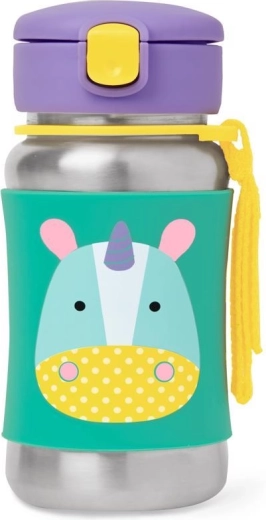 Skip Hop Zoo stainless steel straw bottle unicorn 350 ml (12m+)