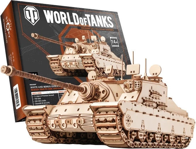 Little Story wooden 3D puzzle World of Tanks Tortoise