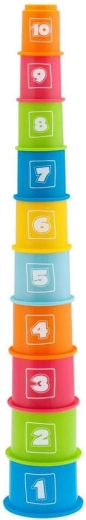 Chicco stacking cups with numbers (10 pcs) 9m+