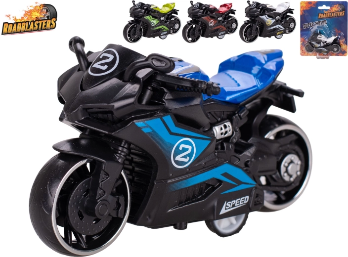 Roadblasters metāla motocikls ar atpakaļgaitas mehānismu 9 cm