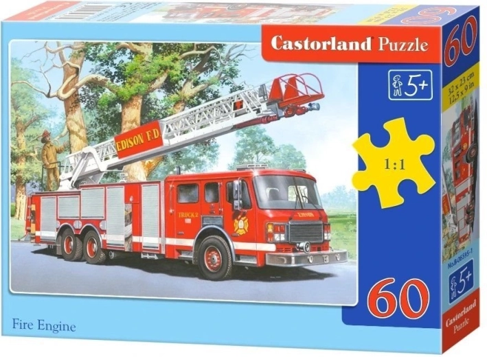 CASTORLAND Firefighters Puzzle, 60 pieces