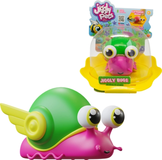 Interaktīvs rozā gliemezis Jiggly Bugs