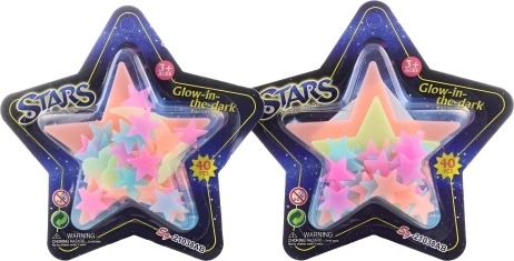 Glow-in-the-dark stars - 1 piece