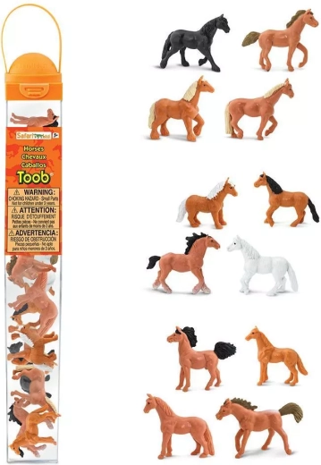 Safari Ltd. Toobs Horse Figurines - 12 pcs