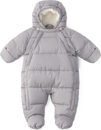LEOKID Eddy Gray Mist Winter Snowsuit, Size 68