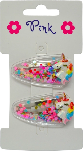 Unicorn Hair Clips, 2 pcs