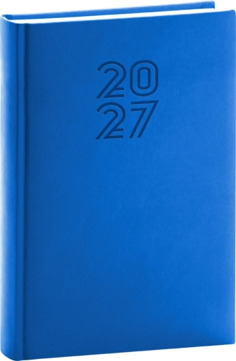 Notique Aprint dienas plānotājs 2027, zils, 15 × 21 cm