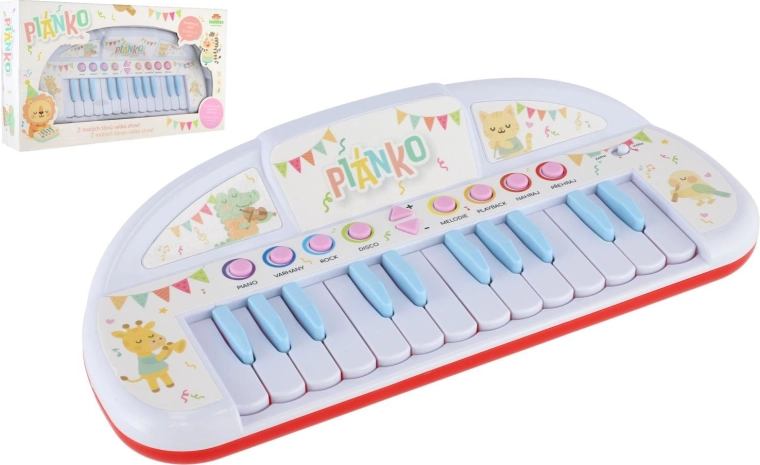 Battery-Powered Children's Piano with Animals