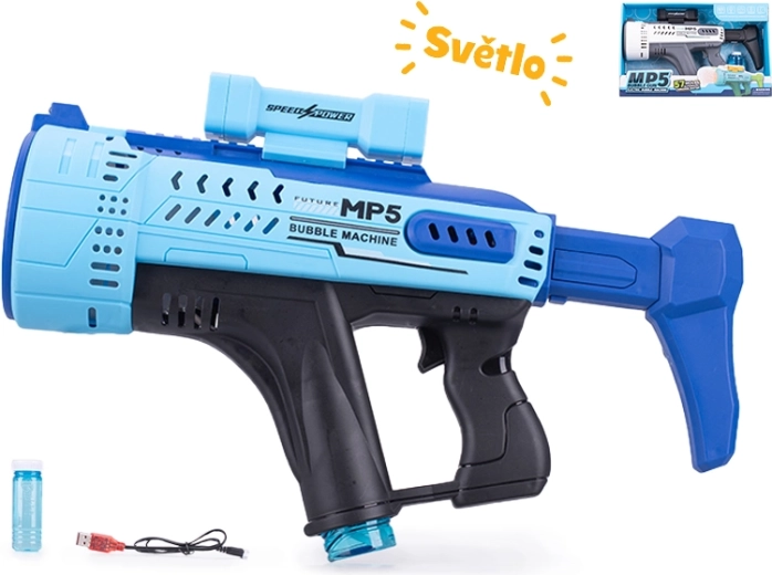 Burbuļu pistole MP5 ar gaismas efektiem