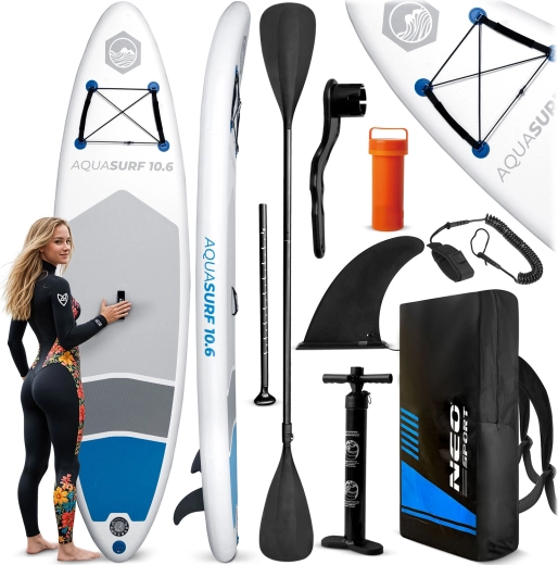 Piepūšamais paddleboard AQUASURF 10'6 (320 × 84 × 15 cm) komplekts