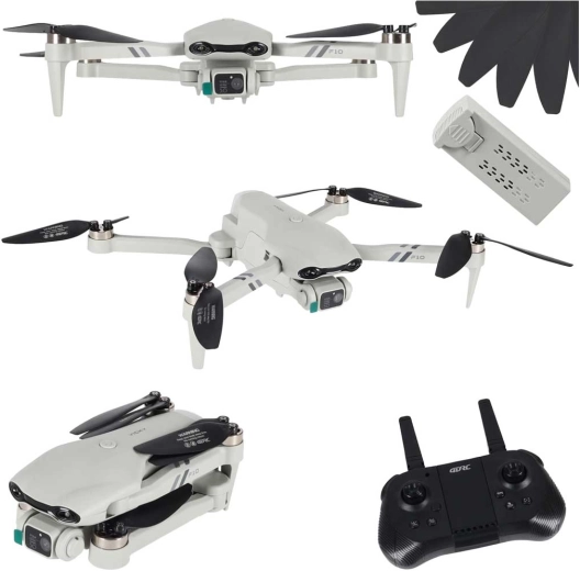 4DRC salokāms RC drons ar Wi‑Fi FPV kameru un bezsuku motoru