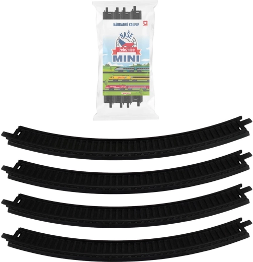 Naše železnice Mini Curved Tracks - 4 pcs