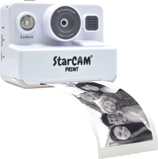 Lexibook bērnu tūlītējais HD fotoaparāts StarCAM ar printeri