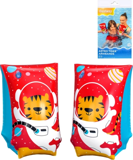 Bērnu peldrokriņķi Bestway – tīģeris astronauts