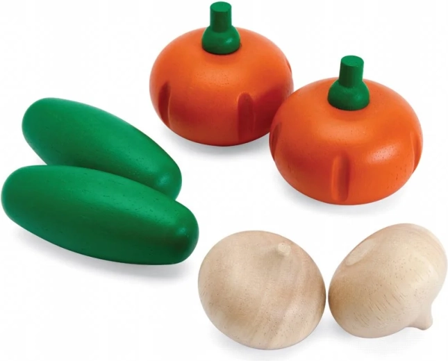 PlanToys koka svaigo dārzeņu komplekts E