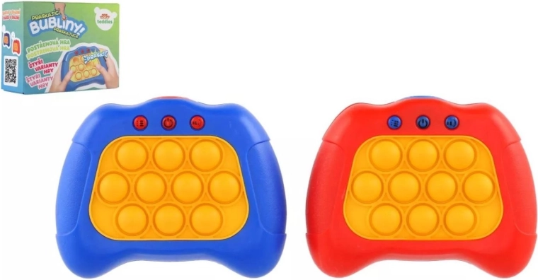 Electronic Pop-It Game Bubble Pops – light-up bubbles, 4 game modes, 2 colors