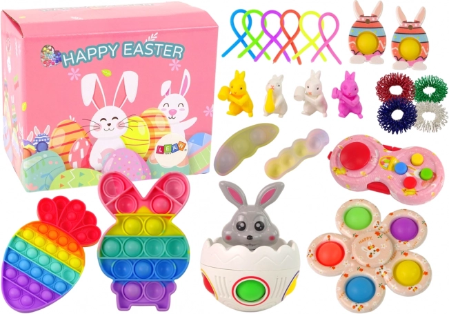 Lieldienu antistresa rotaļlietu komplekts Fidget Toys Pop It