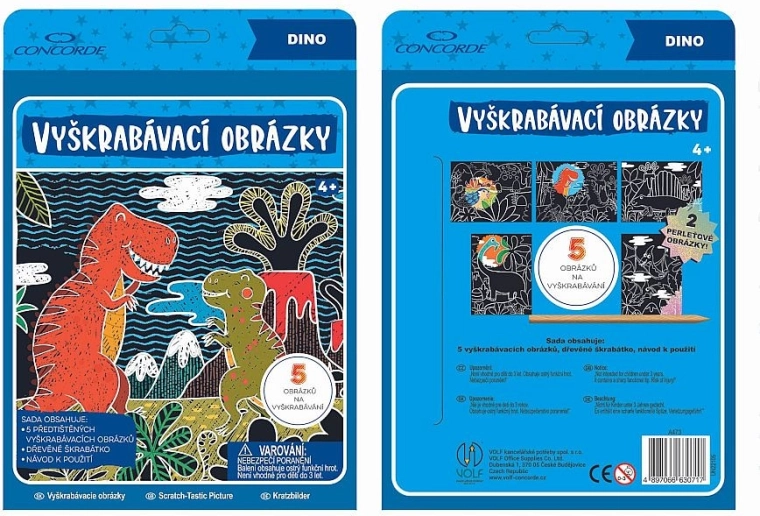 Nokasāmās bildes CONCORDE dinozauri