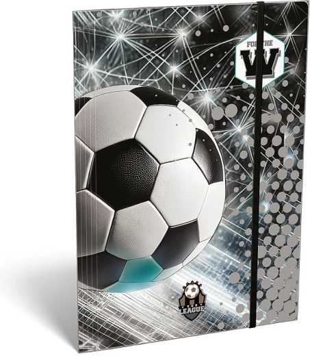 LizzyCard Top League dokumentu mapes A4 ar plakanu gumiju