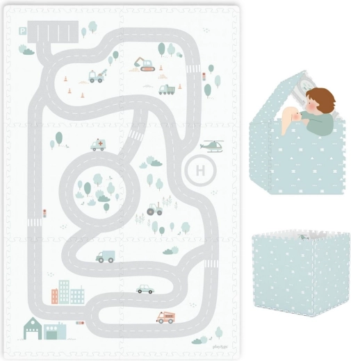 Play&Go tiloo eevaa spēļu paklājiņš un namiņš road