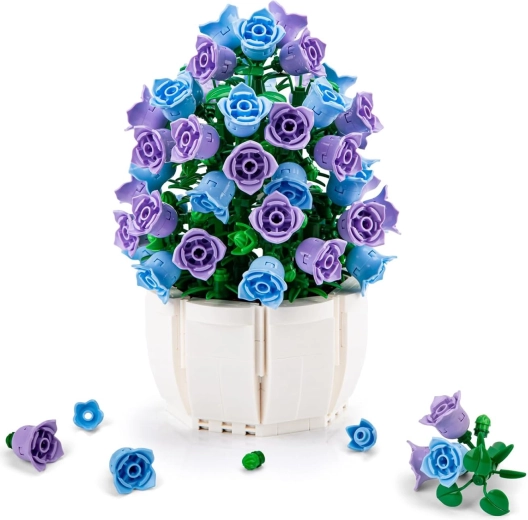 Purple Flower Building Set 570 Pieces