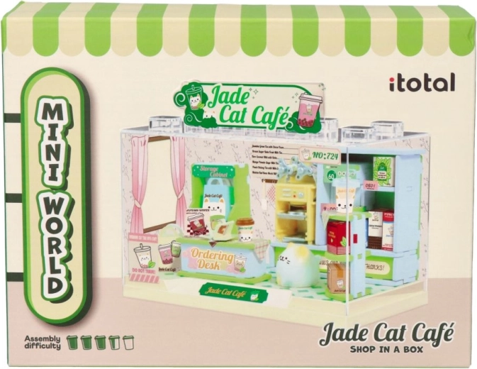 Miniatūra kaķu kafejnīca DIY Mini World