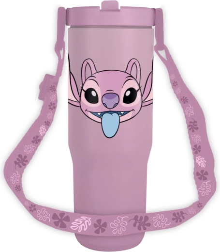 Travel Mug with Strap Lilo & Stitch Angel