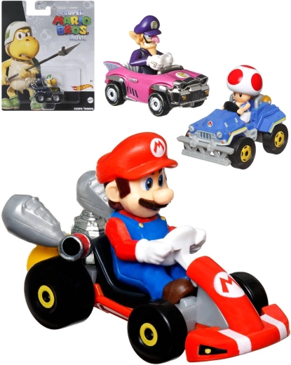 Mattel Hot Wheels Mario Kart die-cast car with figure - 1 piece