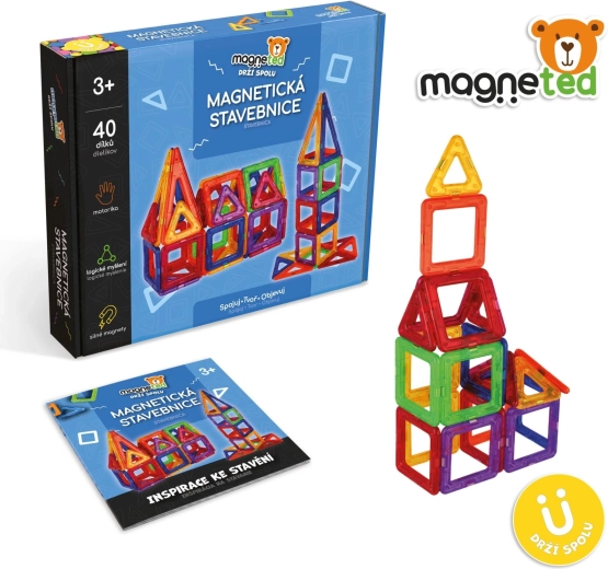 Magnētiskais konstruktors Magneted, 40 detaļas