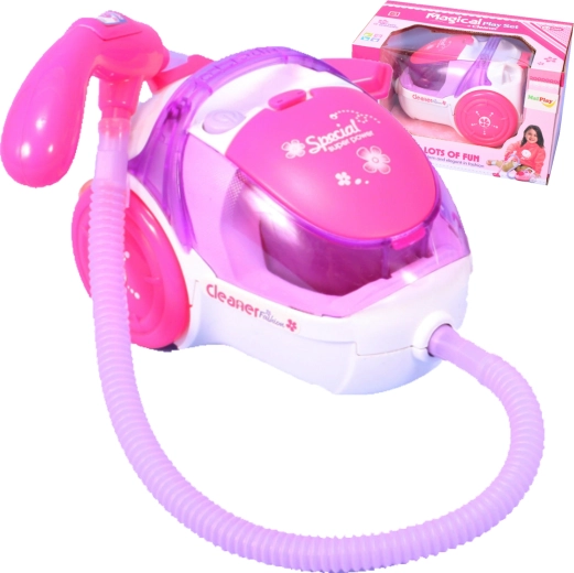 Rotaļu putekļsūcējs Super Cleaner – balti rozā