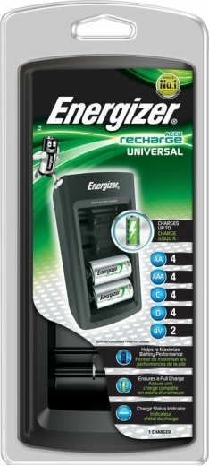 Energizer universāls lādētājs AA, AAA, C, D un 9V