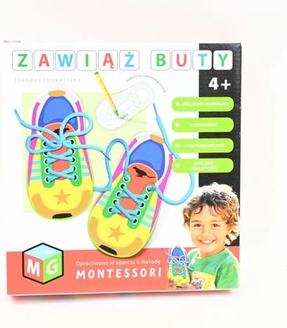 Montessori izglītojoša rotaļlieta “Sasien savas kurpes”