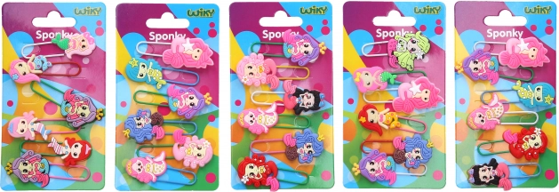 Matu sprādzes un grāmatzīmes Jūras meitene, komplekts 6 gab.