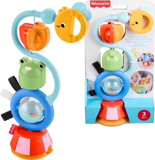 Fisher-Price Sensory Toy with Suction Cup – Happy Sounds
