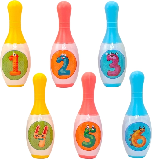 Woopie Children's Bowling with Animals and Numbers - 8 pcs