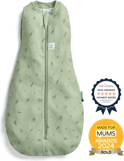 ErgoPouch autiņbiksīšu ietinamais un guļammaiss 2in1 Cocoon Willow 1 tog (0–3 mēneši)