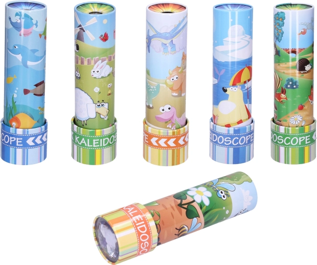 Metal kaleidoscope with animals 18 cm - 1 piece