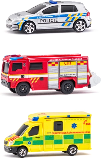 Maisto glābšanas dienestu transportlīdzekļu komplekts Čehijas Republika 1:64